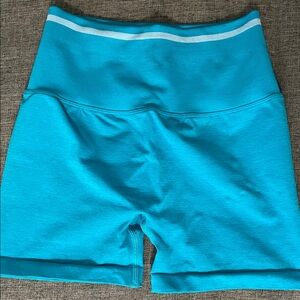 Buffbunny Women's Blue Seamless High-Waisted Shorts